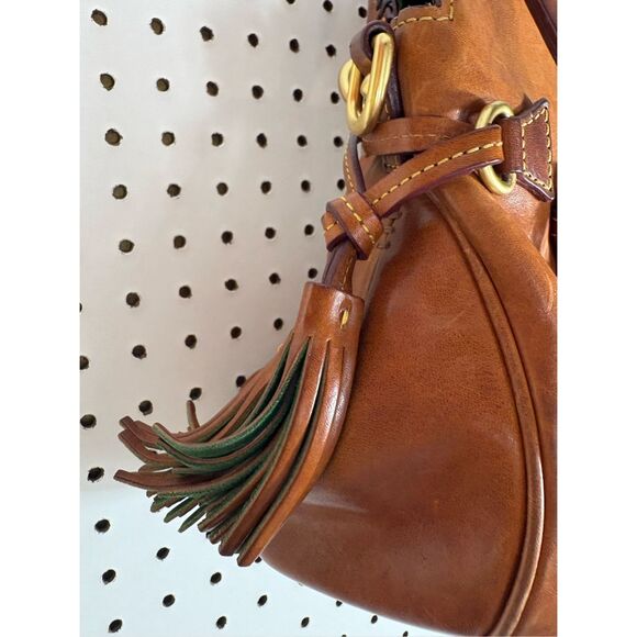 Dooney & Bourke Leather Handbag Brown Florentine Vachetta Leather Satchel Bag mi - Picture 5 of 13